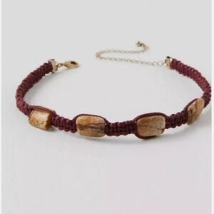 Free People Sweet Carolina Choker Stone Necklace, NWT